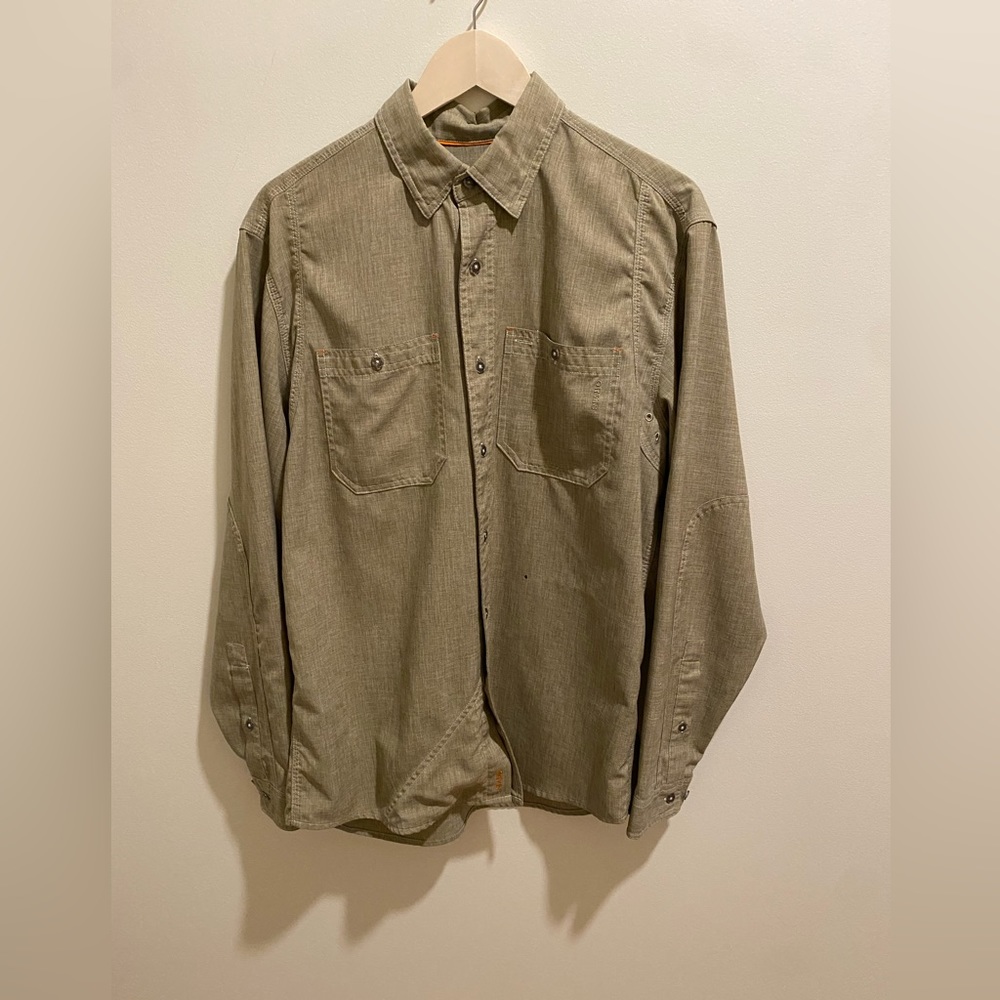 Tech Chambray Long-Sleeved Work Shirt